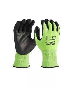 Milwaukee Hi-Vis Schnittschutzhandschuhe Klasse 3/C (Größe 11 (XXL) 144er Pack)