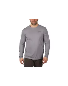 Milwaukee WWLSG-L (Langarmshirt Grau)