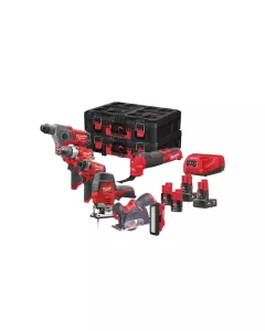 Milwaukee Aktionsset 1x M12FPD, 1x M12FID, 1x M12FCOT, 1x M12CH, 1x M12FMT, 1x M12JS, 1x M12PAL, 1x C12C, 2x M12B2, 2x M12B6, 2x Promo Packout